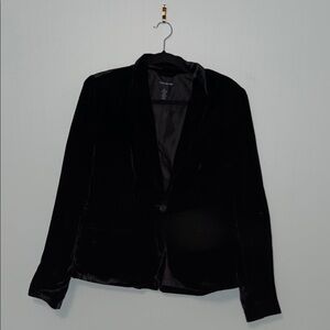 Lucky Brand Black Velvet Blazer
